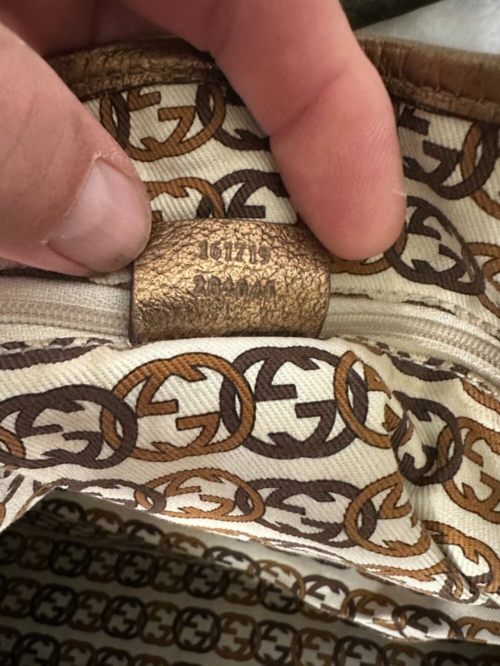 Gucci Gold GG Canvas Bag Bundle — Tote + Hobo, 2 Bags, As-Is - Picture 11 of 16